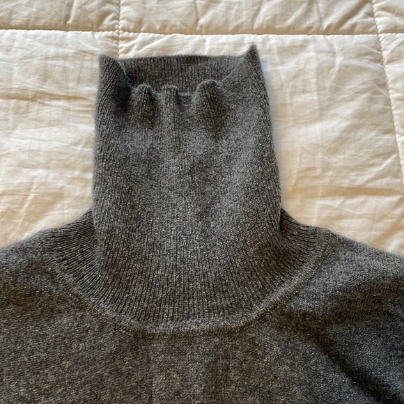 Colour Works Charcoal Grey Turtleneck Sweater Vest - Picture 3 of 6
